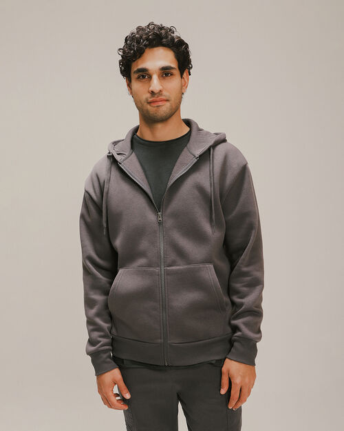 Sudadera Básica Hoodie Gris